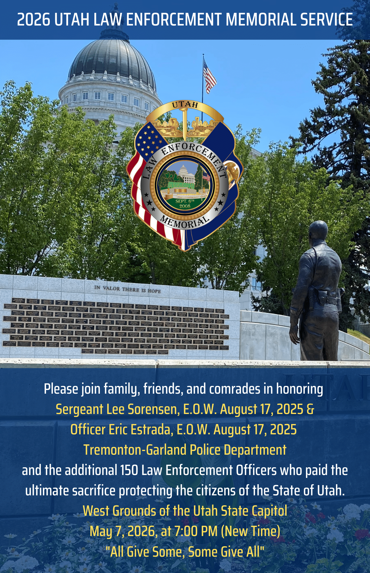 2025 Memorial Service Graphic